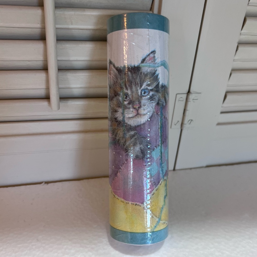 Village Easy Ups Self Adhesive Border Kitten Yarn Quilt Dog UK 1 Roll NIP